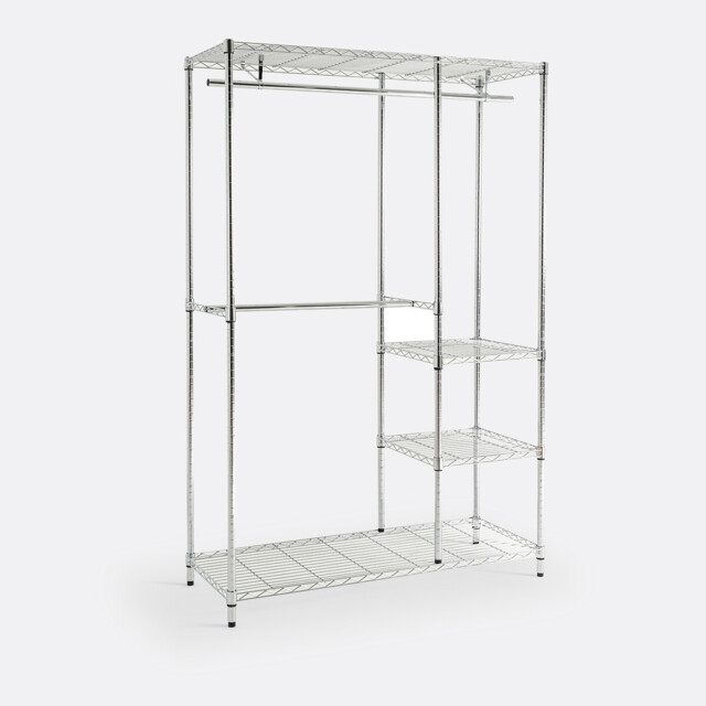 Fozzo 2-Rail 4-Shelf Wardrobe Unit - image 1