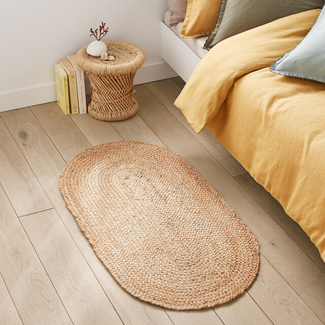Aftas Oval Jute Bedside Rug - image 1