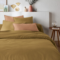 Scenario 30cm Plain Washed Cotton Fitted Sheet - thumbnail 2