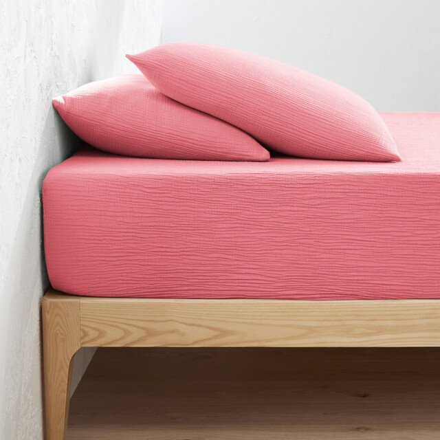 Kumla Plain Cotton Muslin Fitted Sheet with 30cm Flap - image 1