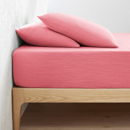 Kumla Plain Cotton Muslin Fitted Sheet with 30cm Flap