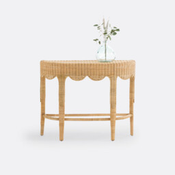 Loama Braided Rattan Console Table - thumbnail 3