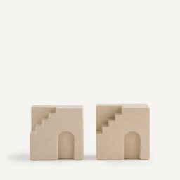 Set of 2 Arenis Stoneware Bookends - thumbnail 2