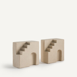 Set of 2 Arenis Stoneware Bookends