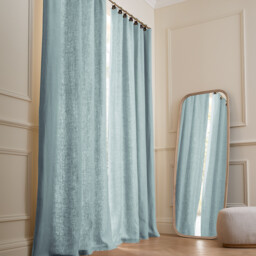 Private Lined Washed Linen Curtain - thumbnail 1