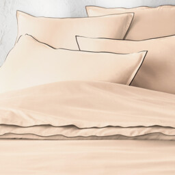 Victor Plain Washed Cotton Satin 300 Thread Count Duvet Cover - thumbnail 2