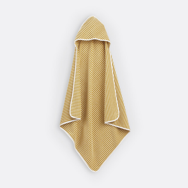 Malo Striped Cotton (360g/m2) Bath Cape - image 1