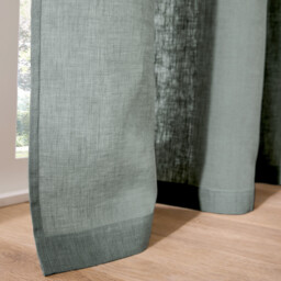 Onega Washed Linen Curtain with Pencil Pleat and Wave - thumbnail 3
