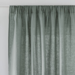 Onega Washed Linen Curtain with Pencil Pleat and Wave
