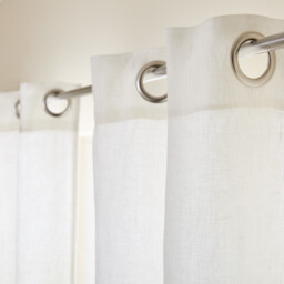 Private Lined Pre-Washed Linen Curtain with Eyelets - thumbnail 4