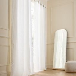 Private Lined Pre-Washed Linen Curtain with Eyelets