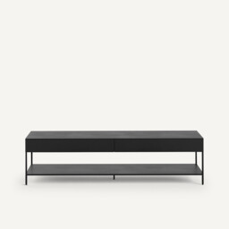 Febee Aged Metal TV Stand - thumbnail 2