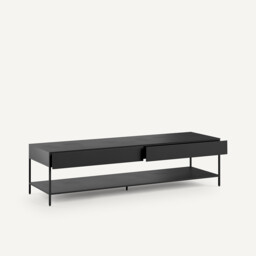 Febee Aged Metal TV Stand - thumbnail 3