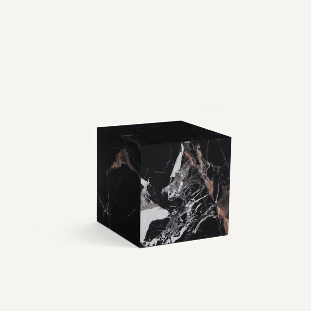 Alcana Ceramic Marble-Effect Side Table - image 1