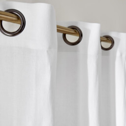 Onega Washed Linen Radiator Curtain with Eyelets - thumbnail 3
