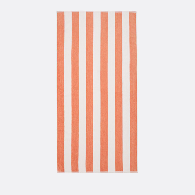 Hendaye Striped Velour Beach Towel - image 1