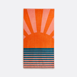 Listrado Velour Towelling 420g Beach Towel - thumbnail 1
