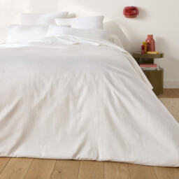 Opale Striped Cotton Satin 350 Thread Count Pillowcase - thumbnail 2