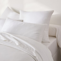 Opale Striped Cotton Satin 350 Thread Count Pillowcase - thumbnail 3