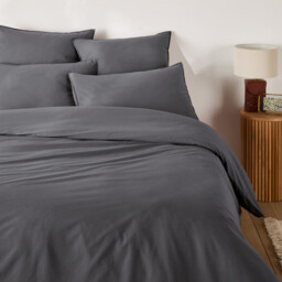 Scenario Plain 100% Washed Cotton Duvet Cover - thumbnail 4