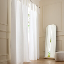 Colin Linen Lined Curtain with Tab Top - thumbnail 1