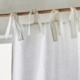 Colin Linen Lined Curtain with Tab Top - thumbnail 2