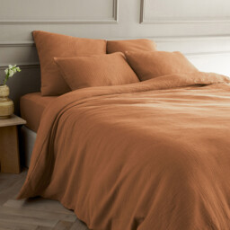 Yafa Organic Cotton Muslin Duvet Cover - thumbnail 1