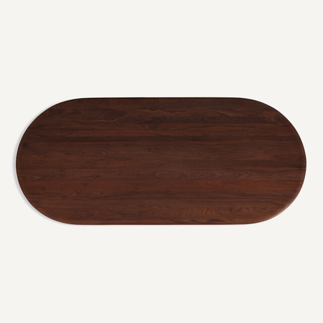 Ovalo Walnut Oval Table Top, Length 220cm - image 1