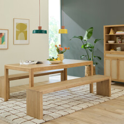 Malio 3-Seater Bench in Solid Pine - thumbnail 2