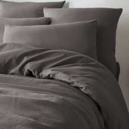 Annaba Two-Sided Washed Linen & Cotton Duvet Cover - thumbnail 1