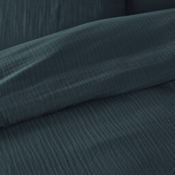 Kumla Children's Plain Cotton Muslin Duvet Cover - thumbnail 2