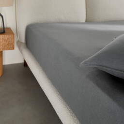 Elina Washed Linen Fitted Sheet For Deep Mattresses (32cm) - thumbnail 3