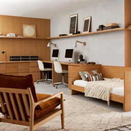 Tidder Corner Wall Shelf in Oak Veneer - thumbnail 2
