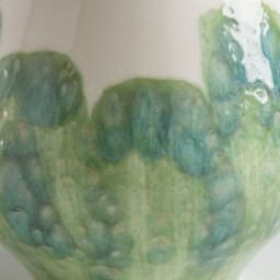 Winga Hand-Painted Glazed Earthenware Vase - thumbnail 4