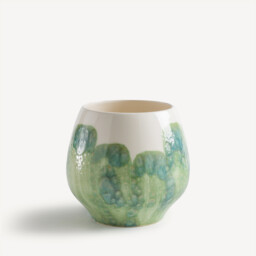 Winga Hand-Painted Glazed Earthenware Vase - thumbnail 1