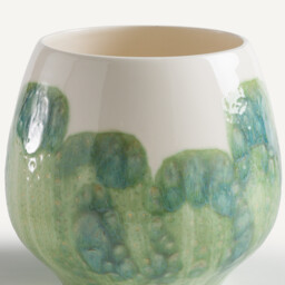 Winga Hand-Painted Glazed Earthenware Vase - thumbnail 3