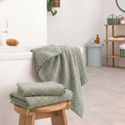Tiznit 100% Recycled Cotton Bouclé Towelling Maxi Bath Towel - thumbnail 2