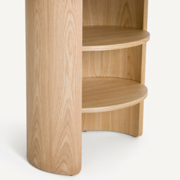 Smith Desk with Organic Shape in Oak Veneer - thumbnail 4