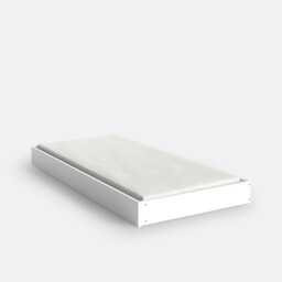 Adil Vintage Retro Style Trundle Bed, Single - thumbnail 3