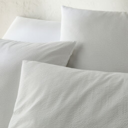 Seersucker Washed Cotton Duvet Cover - thumbnail 3