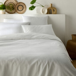 Seersucker Washed Cotton Duvet Cover - thumbnail 1