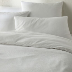 Seersucker Washed Cotton Duvet Cover - thumbnail 2