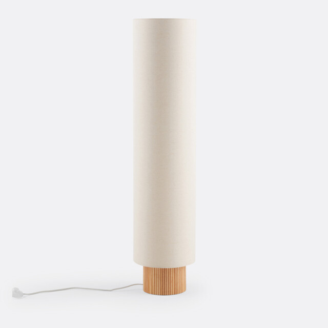 Bruisse Ash and Linen Floor Lamp - image 1