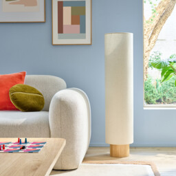 Bruisse Ash and Linen Floor Lamp - thumbnail 2