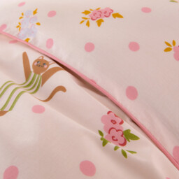 Chats Fleuris Organic Cotton Duvet Cover - thumbnail 4