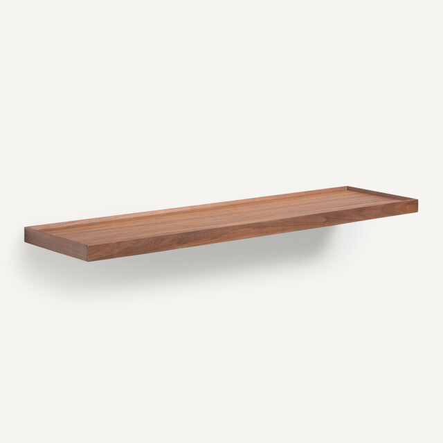 Tidder Wall Shelf in Walnut and Veneer L100cm - image 1