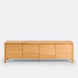 Adélita Oak and Veneered TV Unit - thumbnail 3
