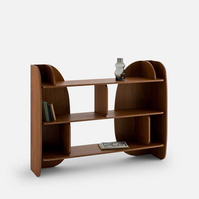 Gorman, Walnut Veneered Low Bookcase - image 1