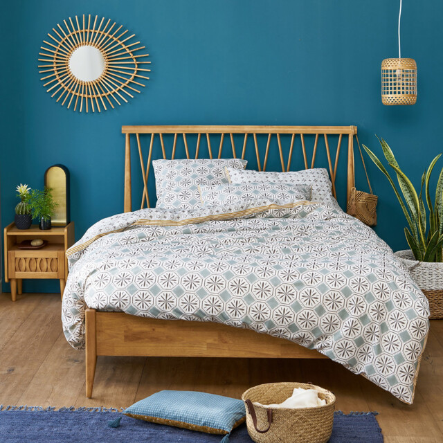 Salernes Tiled Cotton Duvet Cover