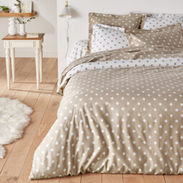 Clarisse Polka Dot Brushed Cotton Flat Sheet - thumbnail 2